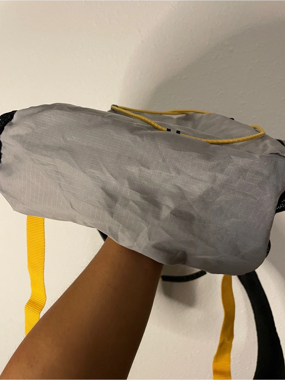 New Eddie Bauer Black and Gray Backpack with Yellow Accents